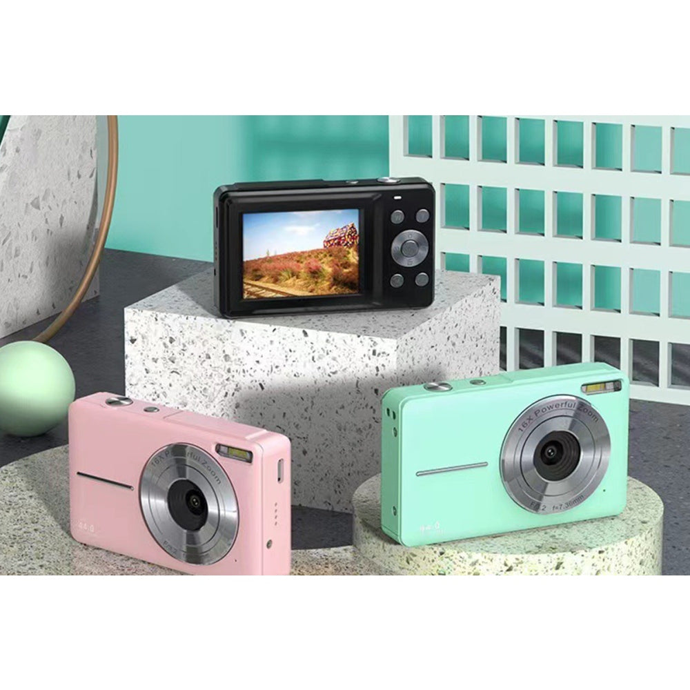 Digital Camera with 16X Zoom Compact Camera 1080P 44MP Camera