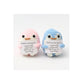 2Pcs Cute Knitted Penguin Doll with Positive Cards for Lovers