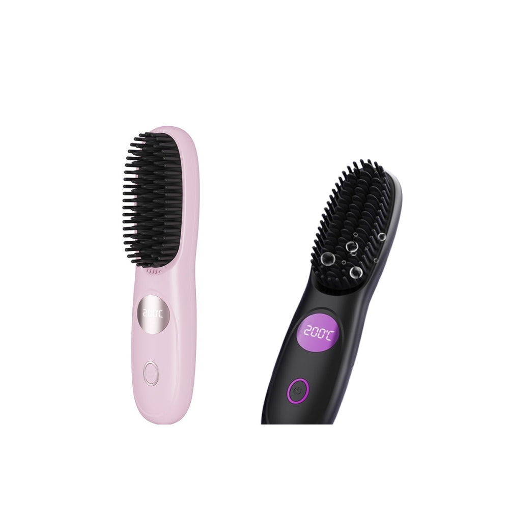Portable Hair Straightening Comb Digital Display Styling Tool