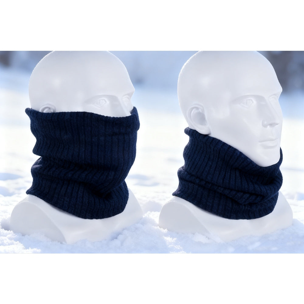 Winter Neckerchief Knitted Fleece Neck Warmer