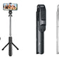 2Pcs Bluetooth Selfie Stick-Black and White
