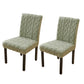 2Pcs Jacquard Chair Cover