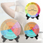 Double-Sided Mental Health Emotions Wheel Chart with Stand