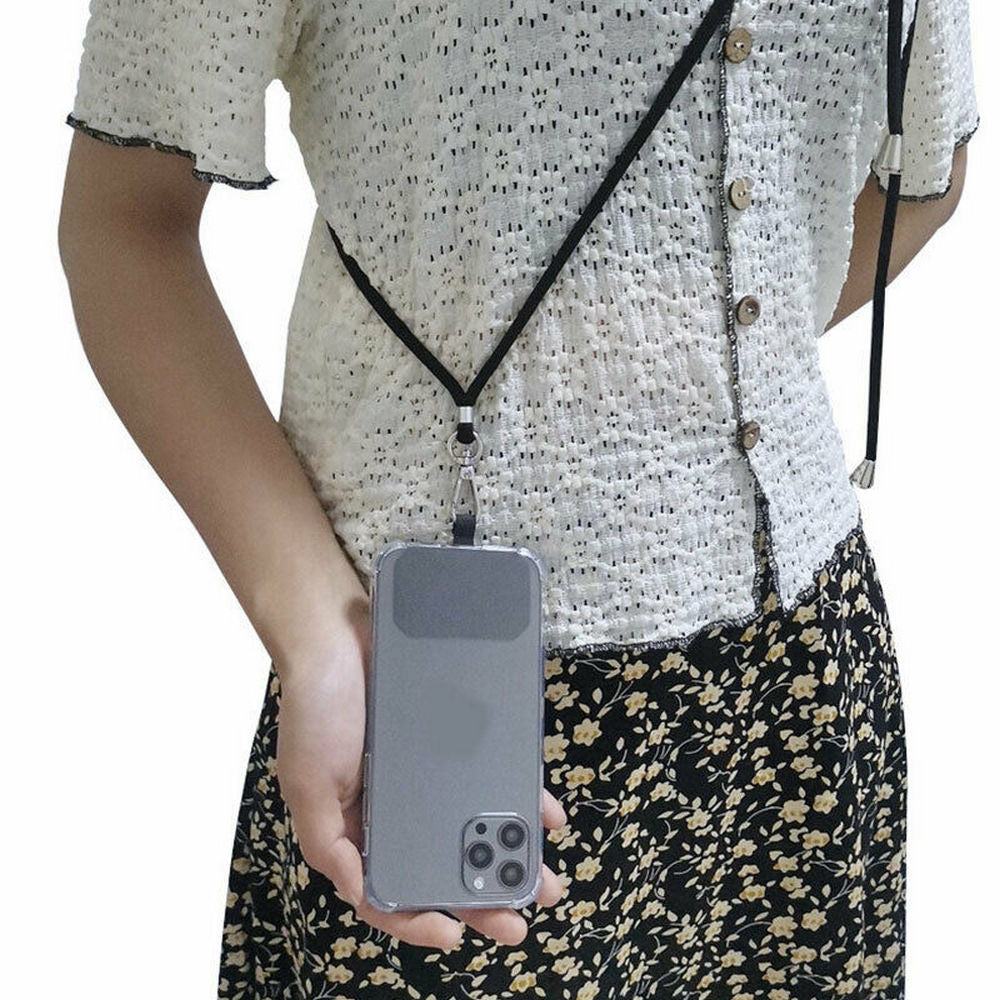 2Pcs Mobile Phone Lanyard Adjustable Anti-lost Patch Neck Holder