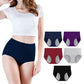 Womens Mid Waist Menstrual Leakproof Panties Physiological Briefs