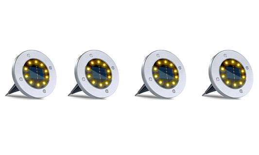 10-LED Solar Ground Lights