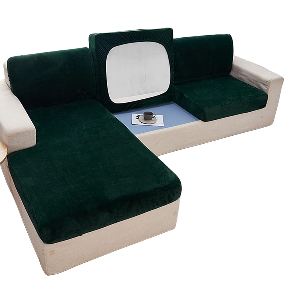 Stretch Velvet Slipcovers-Green