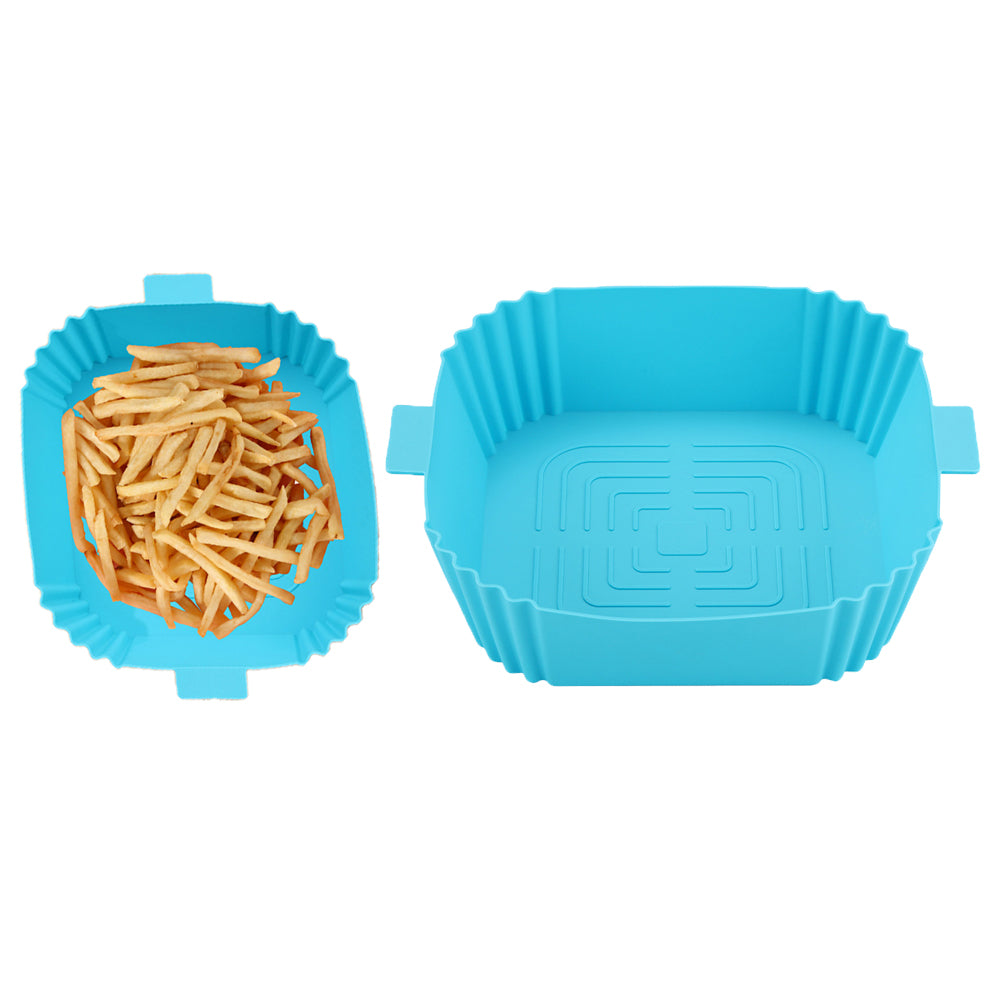 2Pcs Reusable Air Fryer Silicone Pot Air Fryer Liner