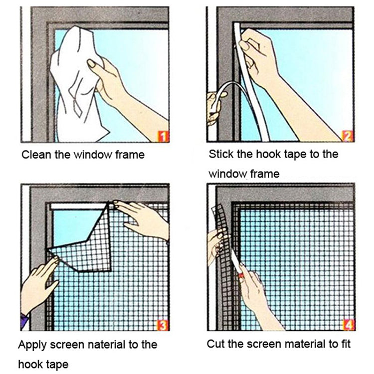 2 Sets of  Prevent mosquitoes and fly ,Easy Removable Fly Screens