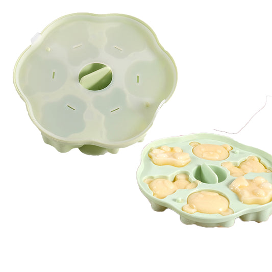 Silicone Food Freezer Tray Cake Mould Pudding Mould with Lid