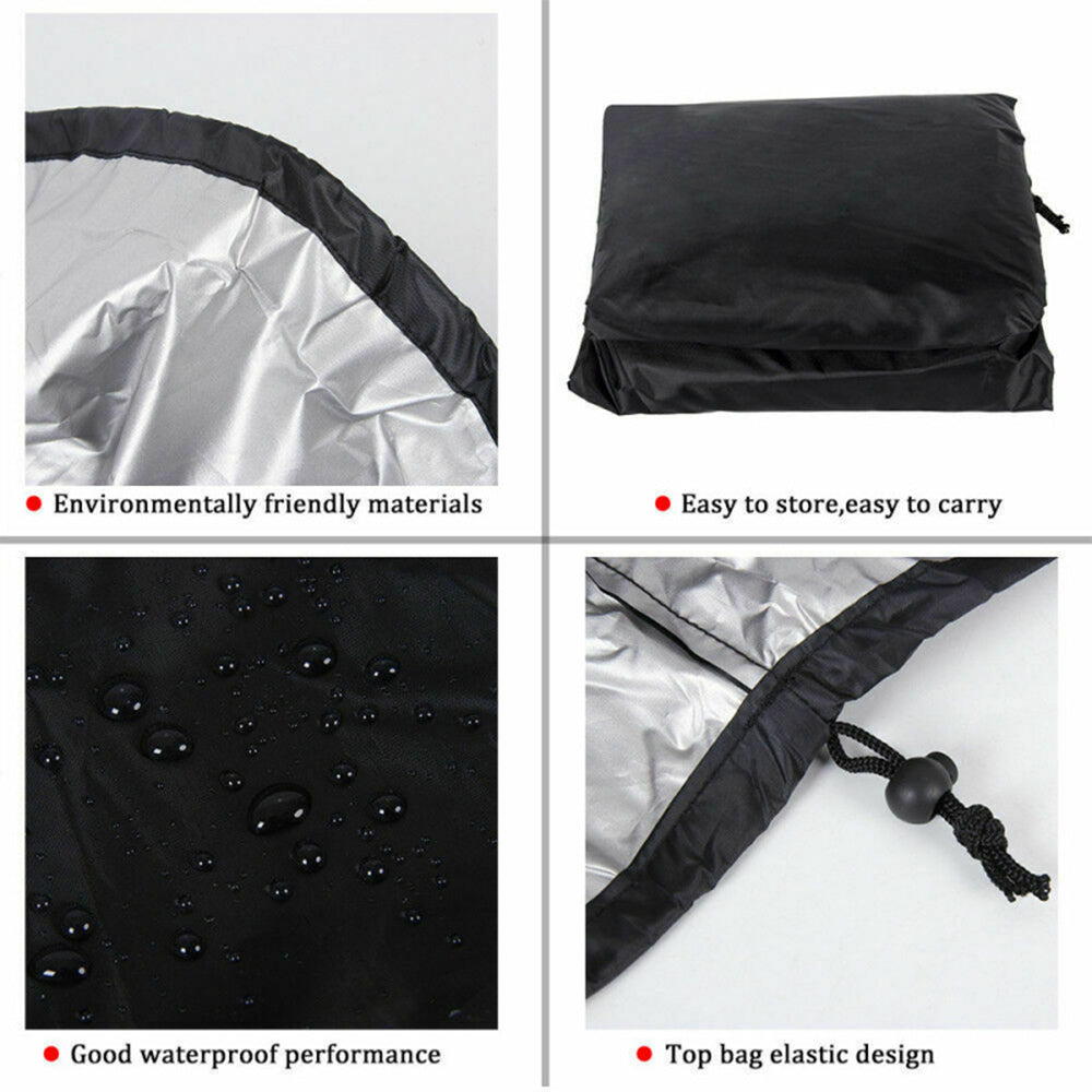 Patio Hanging Egg Chair Cover Durable Lightweight Waterproof Egg Swing-Black