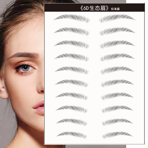 20-Pairs Eyebrow Tattoos Stickers-Standard Eyebrow