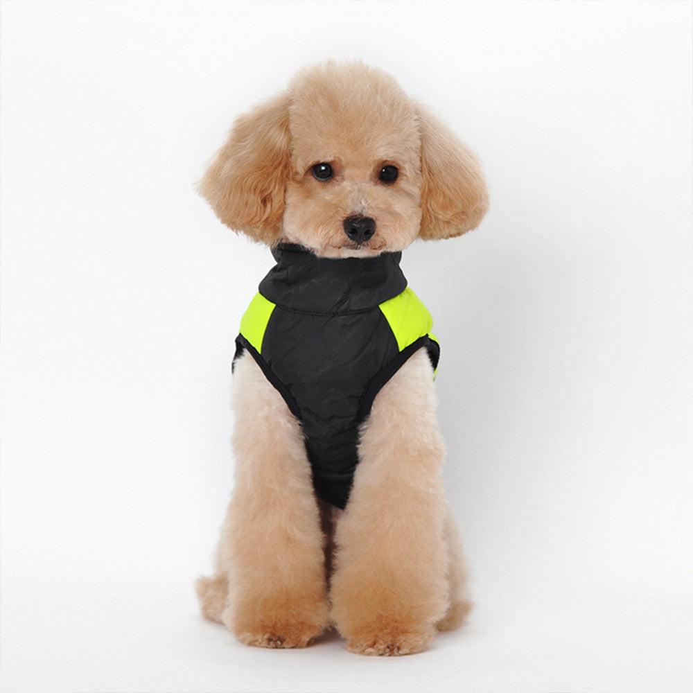 Waterproof Pet Clothing Cold Weather Dog Warm Vest Jacket Vest Coat-Green