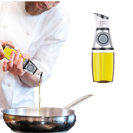 Olive Oil Dispenser Bottle for Kitchen with Measurement Scale Cooking