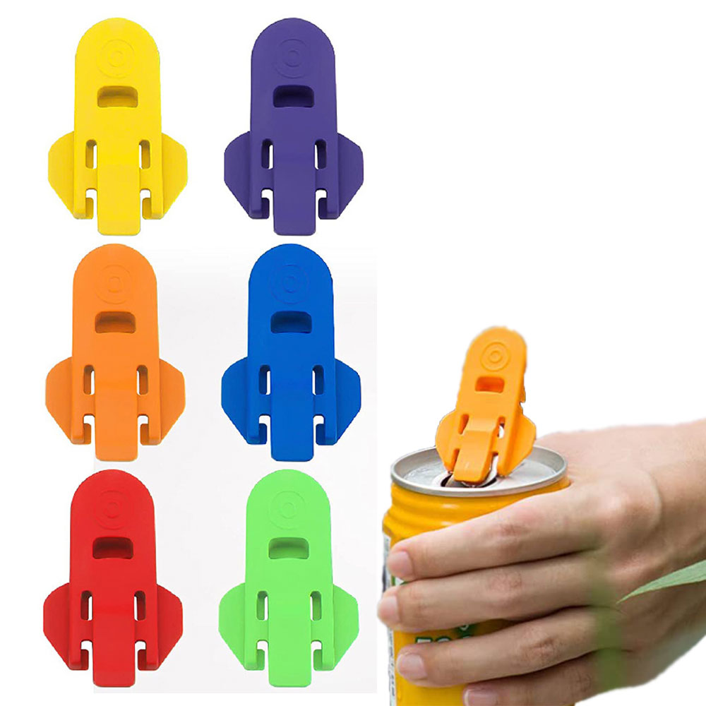 6pcs Easy Can Opener Portable Drink Beer Cola Beverage Drink Opener Party Tools