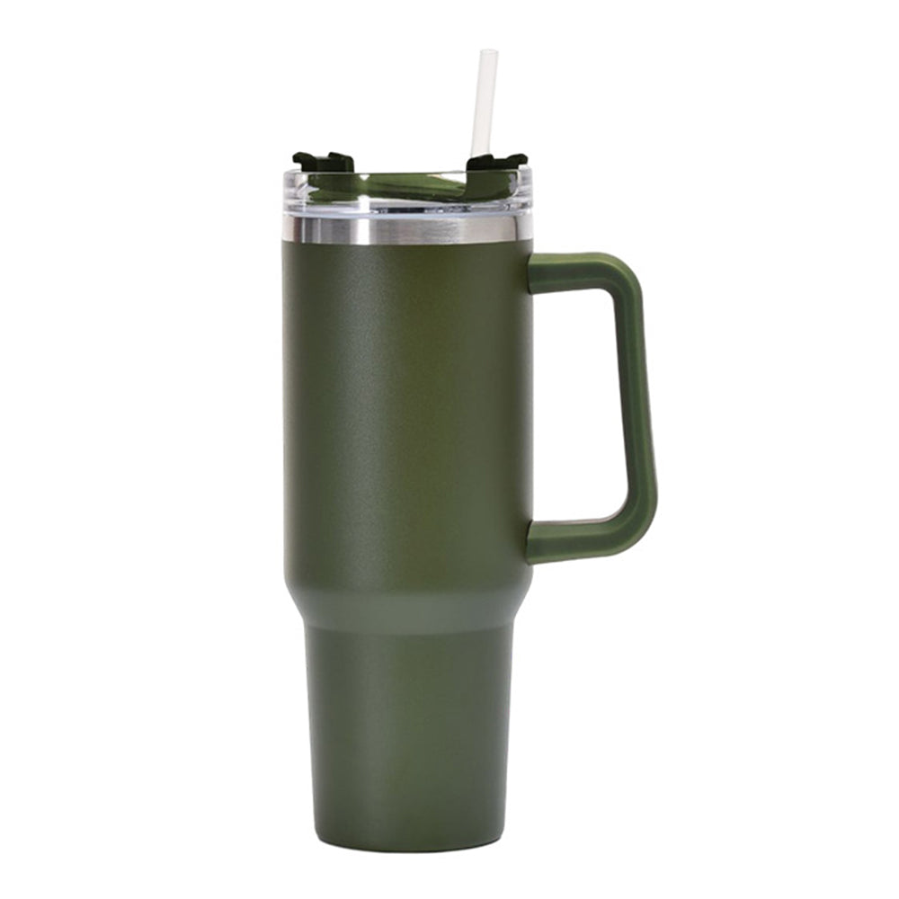 40oz Dupe Insulated Stainless Tumbler Cup with Straw and Lid