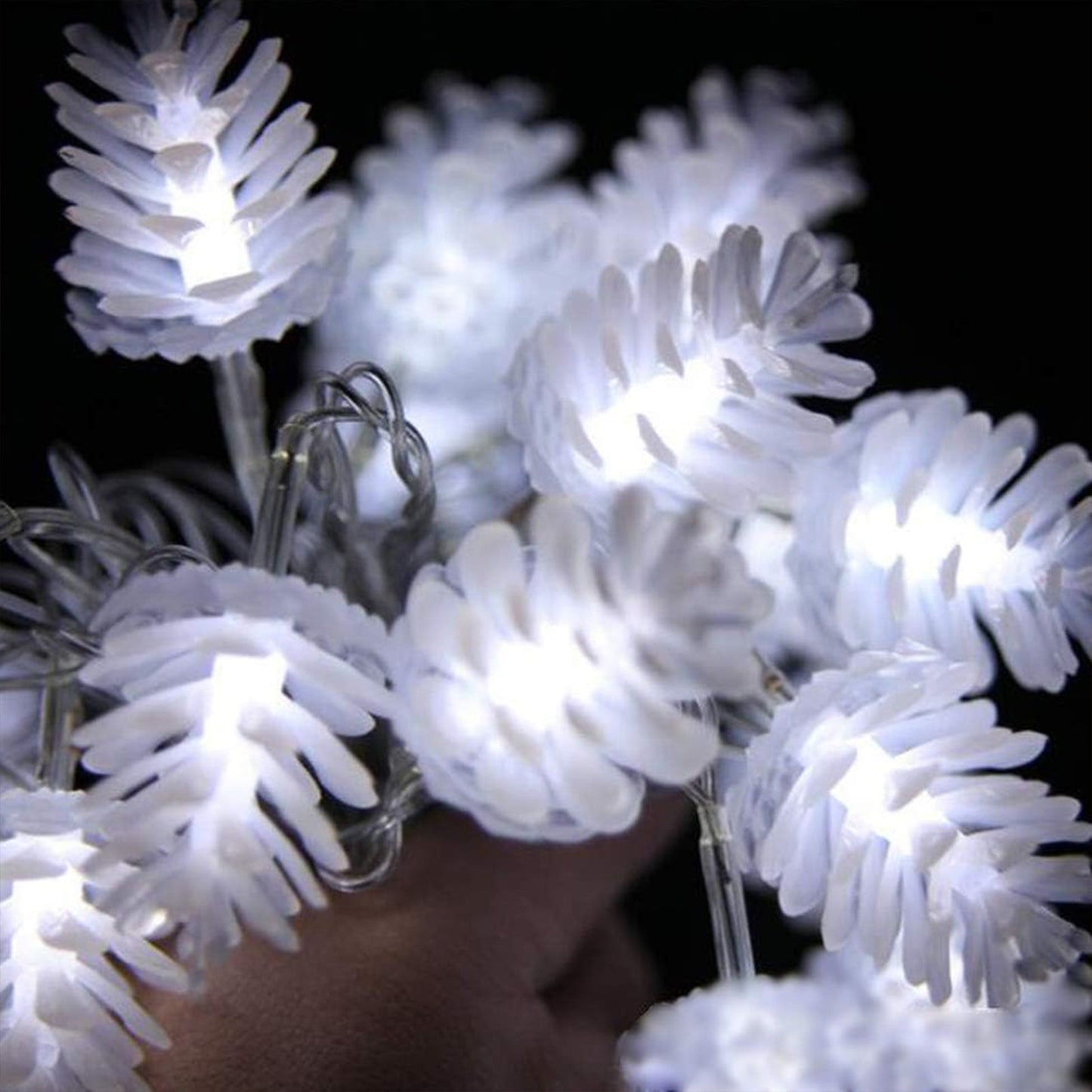 20 LED Pine Cone Solar String Lights Fairy String Lights