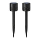 2Pcs Solar Plastic Lawn Floor Outlet Projection Lamps