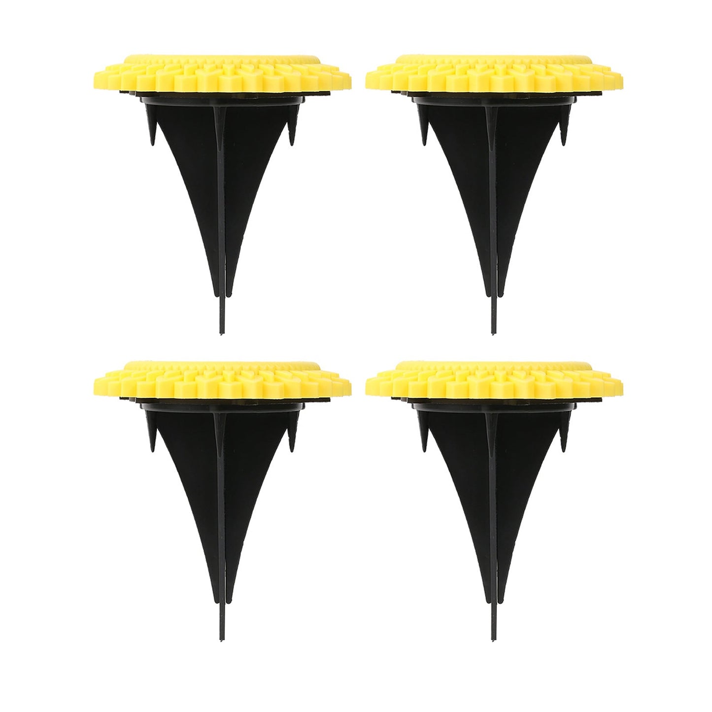 4Pcs 8LEDs Solar Power Ground Lights Outdoor Buried Garden Lawn Path Lamps