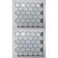 2pcs Kitchen Stick on Tile Stickers Bathroom 3D Mosaic Self Adhesive Wall Tiles