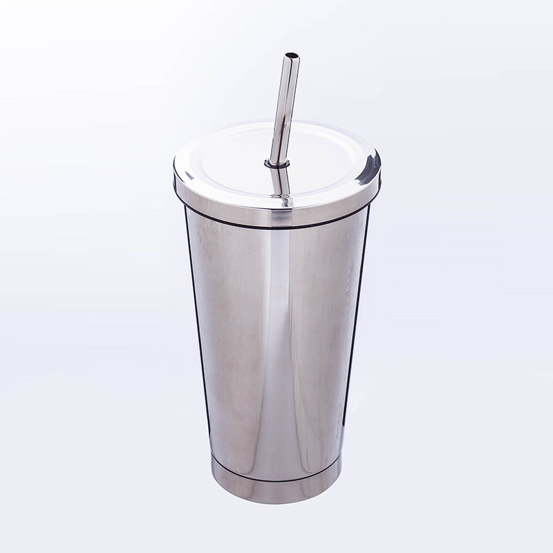 500ml Stainless Steel Tumbler Mug with Straw