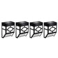 4Pcs Solar Powered Night Light Solar Wall Lamp Garden Fence Light