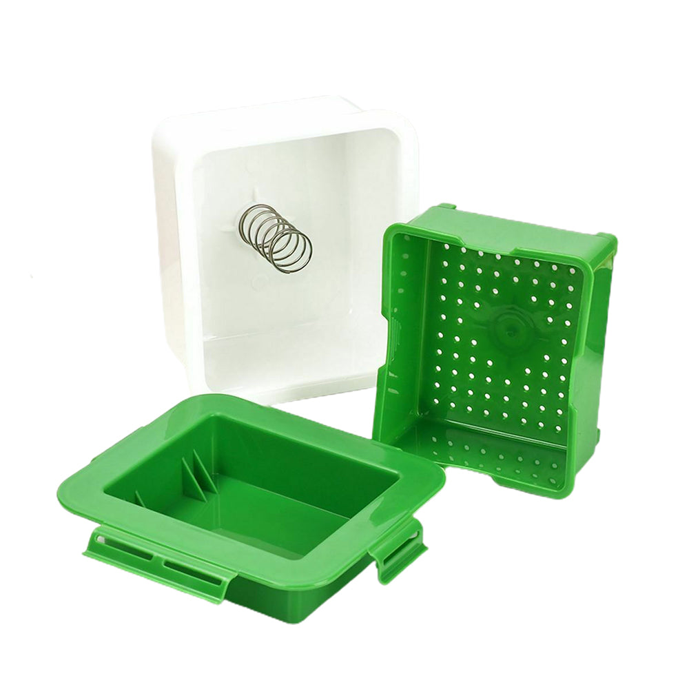 3 Layers Easy Cleanup Tofu Strainer with Water Collecting Tray