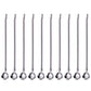 10 Pieces Reusable Stainless Steel Drinking Straws with Filter Spoon-Cherry Blossom Rough Style