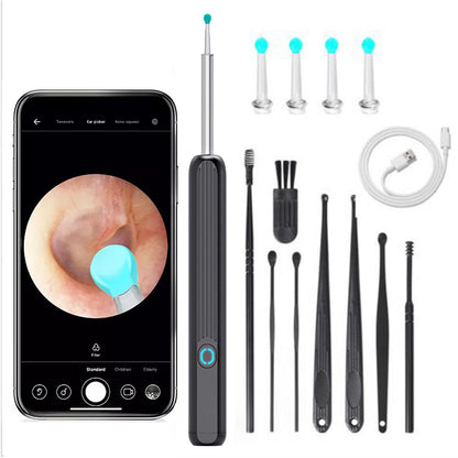 Electric Ear Wax Removal Kit with Visual Camera and Light