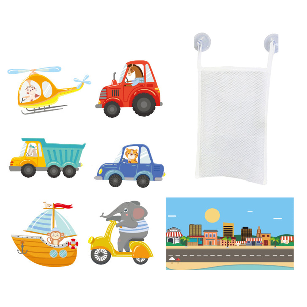 Set of DIY Cartoon Animals Cars Wall Stickers