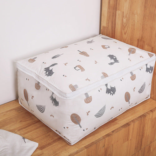 Printed Clothing Quilt Storage Bag -Wolf