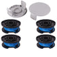 4Pcs Replacement Trimmer Spool & Line Strimmer +Cap For Ryobi Grass Trimmer