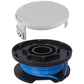 4Pcs Replacement Trimmer Spool & Line Strimmer +Cap For Ryobi Grass Trimmer