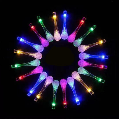 50LEDs Solar Water Drop String Light