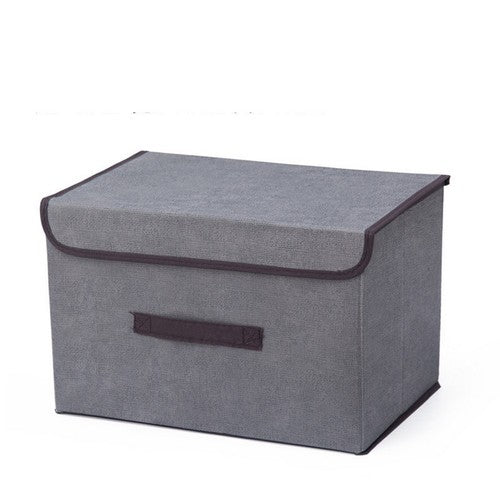 Foldable Collapsible Storage Box Bin Closet Basket Organizer with Dustproof Lid