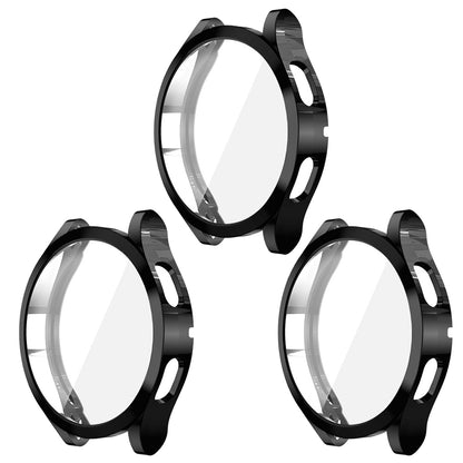 3-Pack Full Cover Screen Protector Case For Samsung Galaxy Watch 4-Black