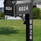 60pcs Reflective Mailbox Numbers Sticker