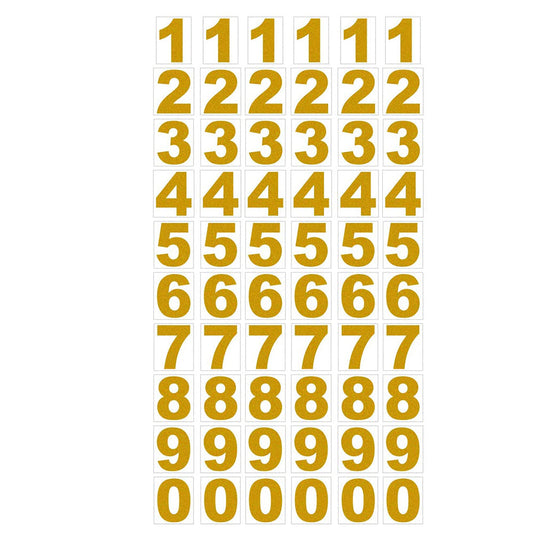 60pcs Reflective Mailbox Numbers Sticker