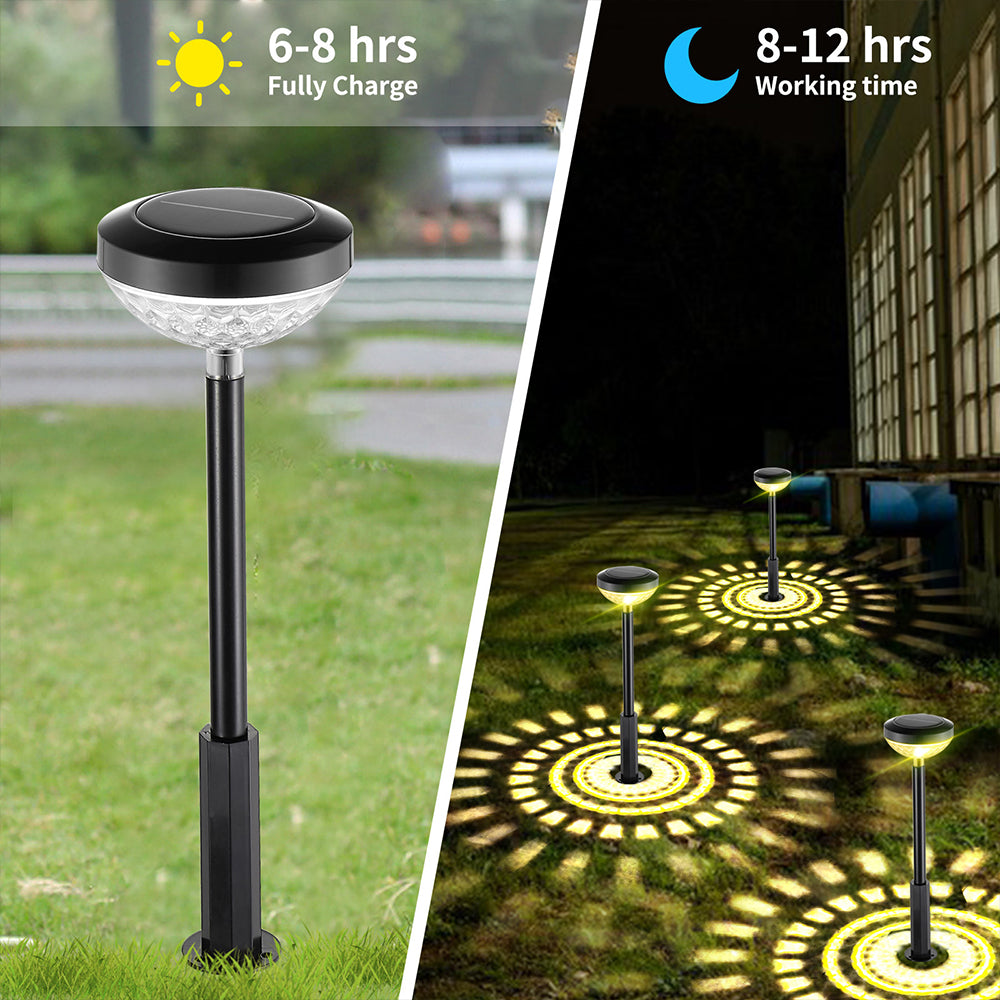 4-Pack Solar Powered Path Lights