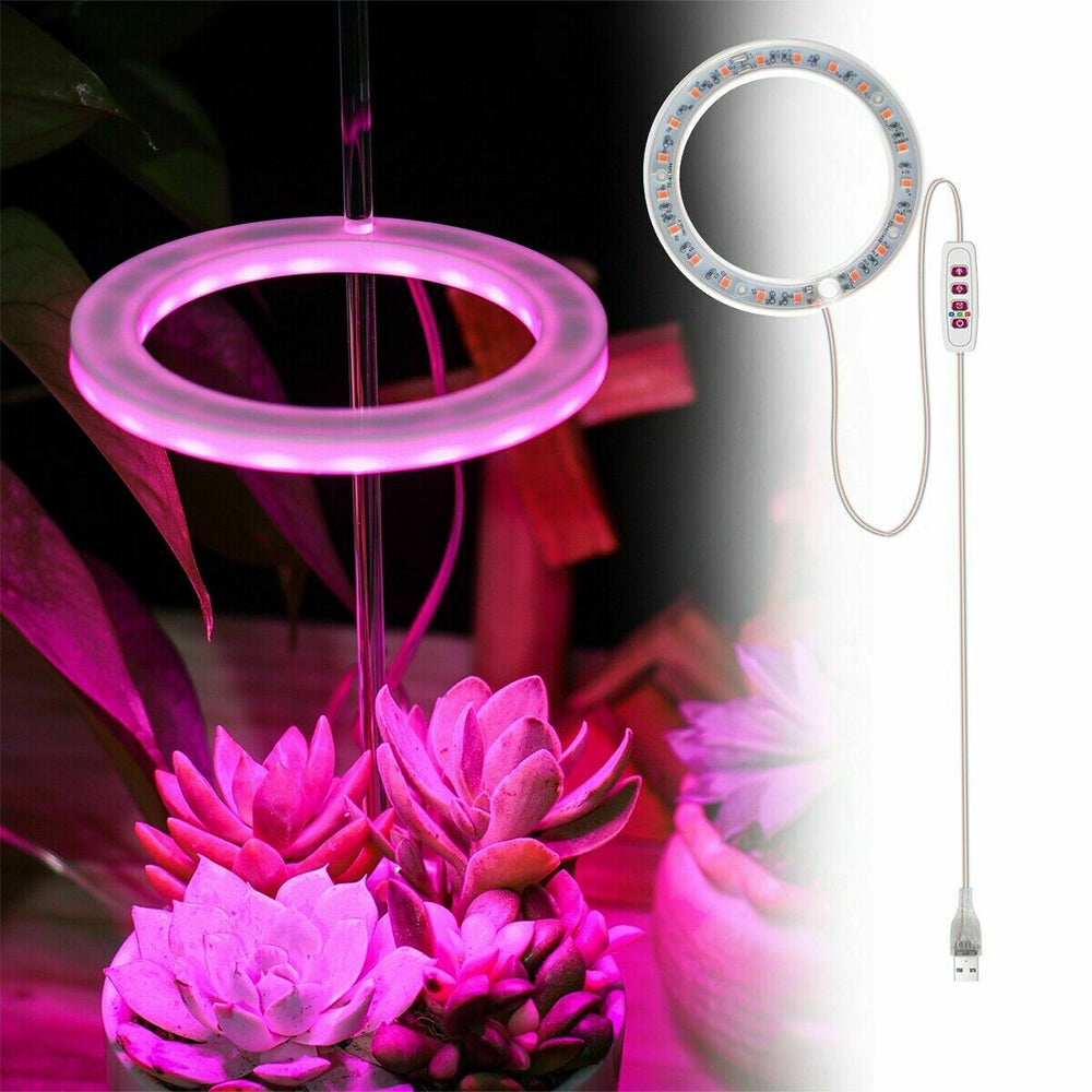 USB Powered Full Spectrum LED Plant Light for Indoor Plants(Pink/Single Head)