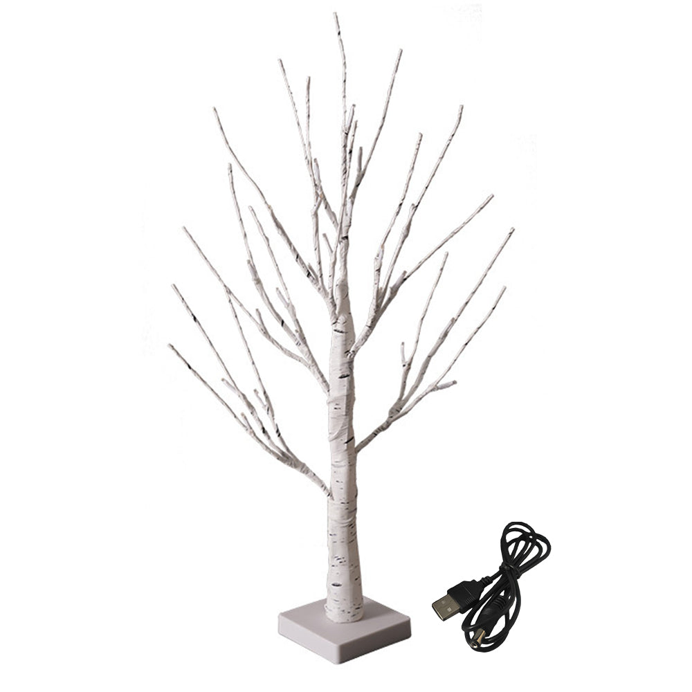 24LED Lighted Birch Tree Light Warm White LED Artificial Branch Tree Lamp