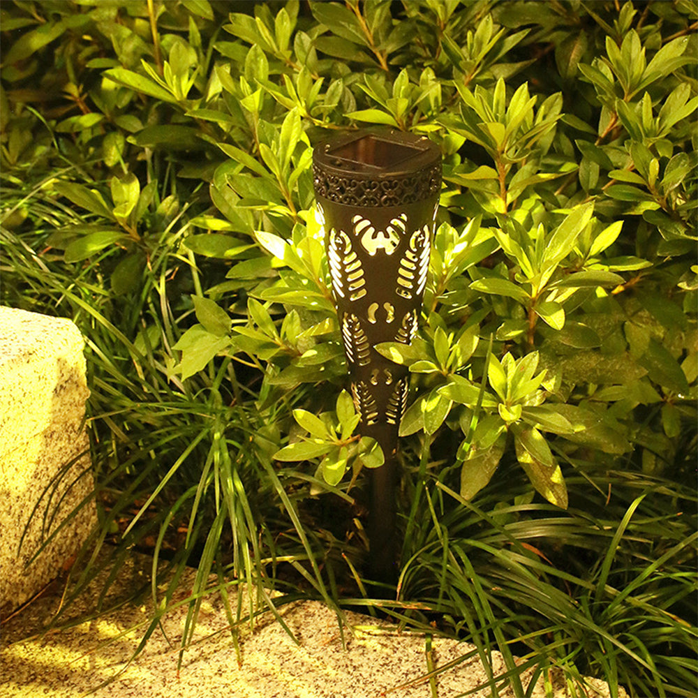 4pcs Solar Lights Outdoor Decorative Conical Garden Landscape Lighting