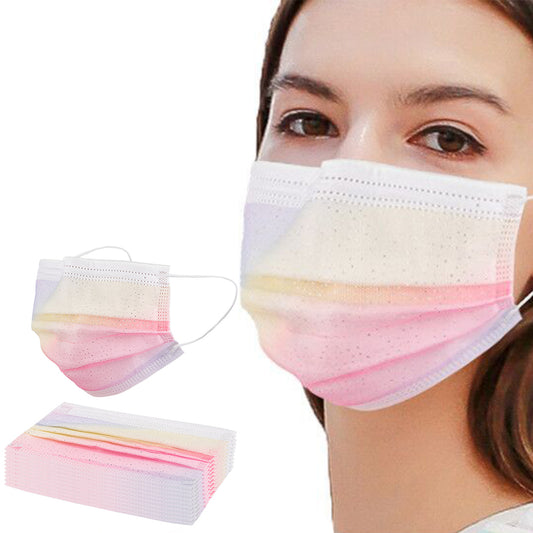 10pcs Rainbow Disposable Cool-Feel Masks