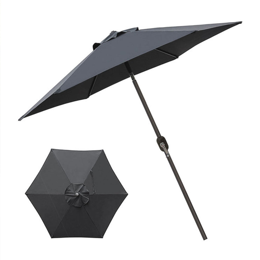 Patio Umbrella Replacement Canopy Cover-Black