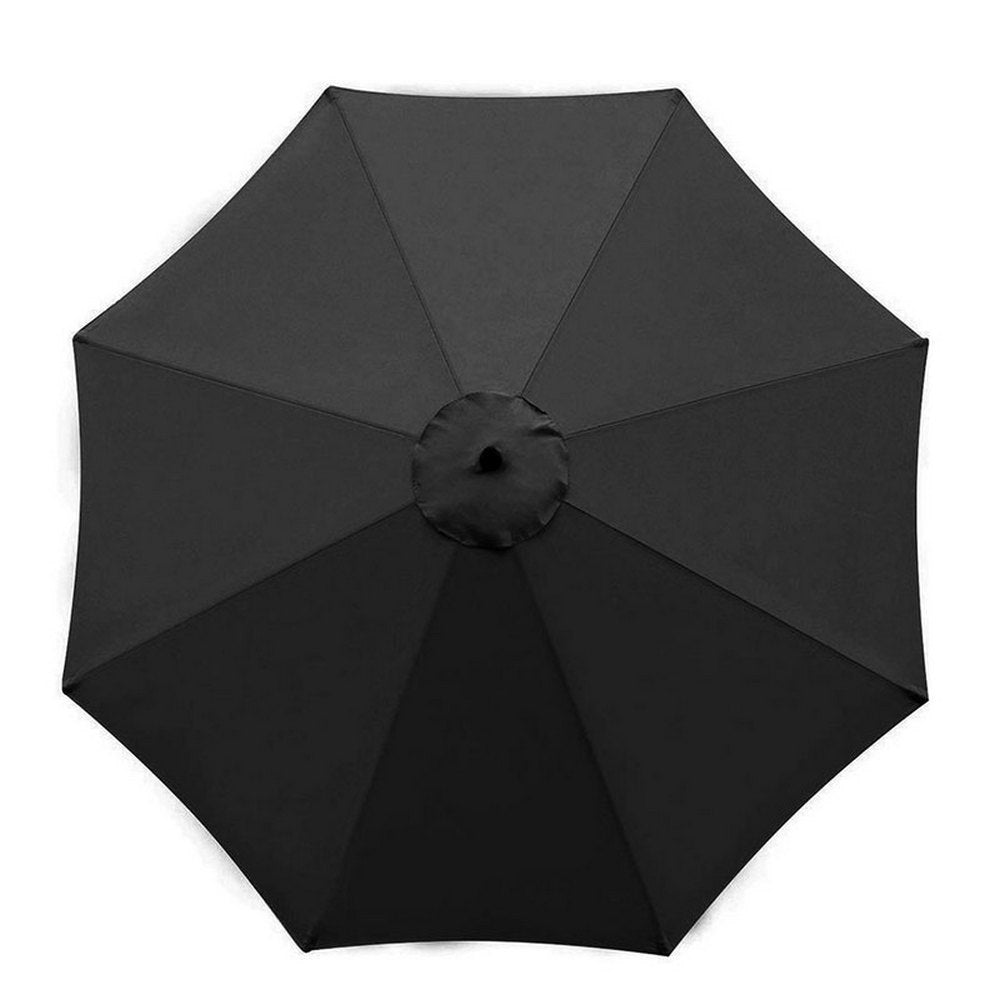 Patio Umbrella Replacement Canopy Cover-Black