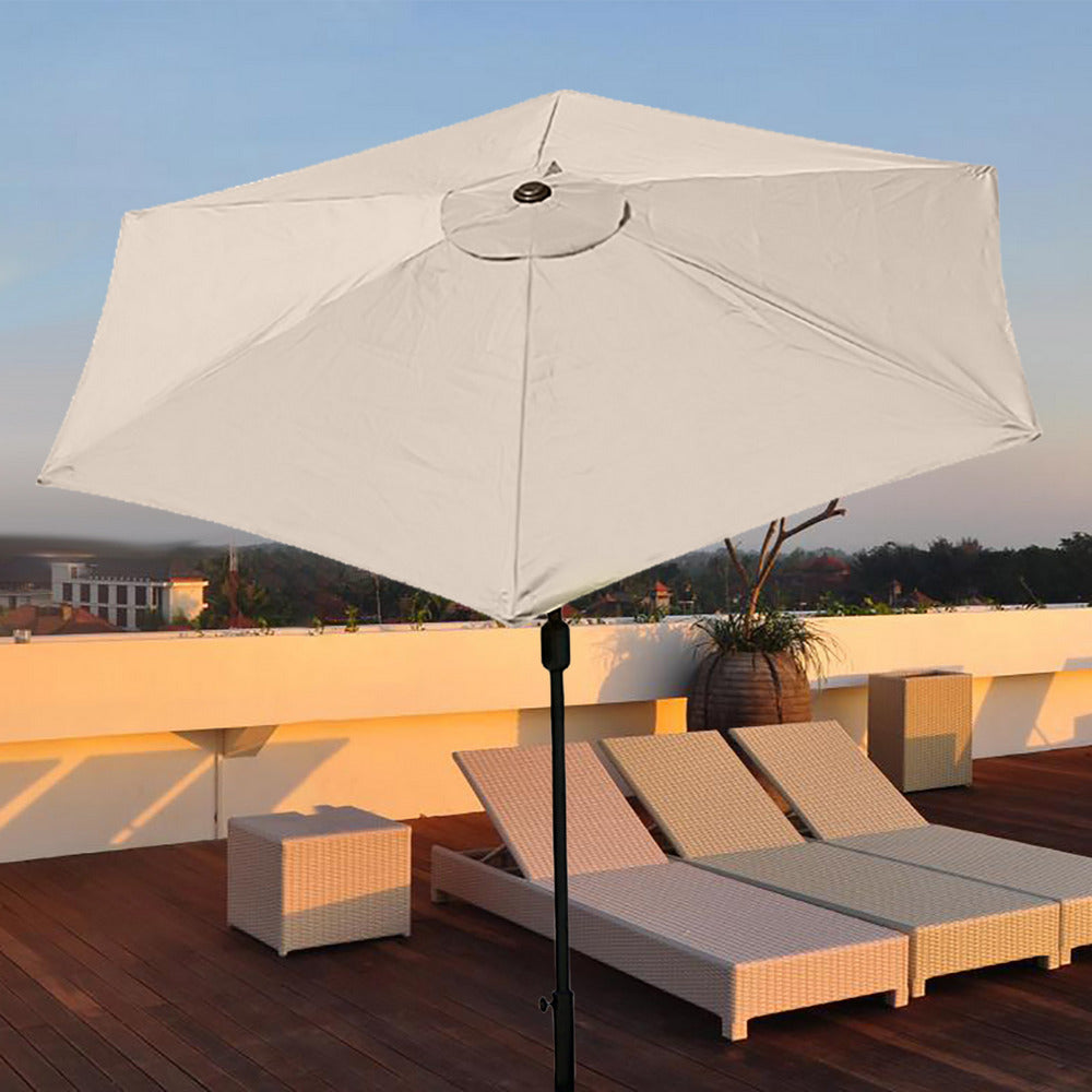 Patio Umbrella Replacement Canopy Cover-Beige