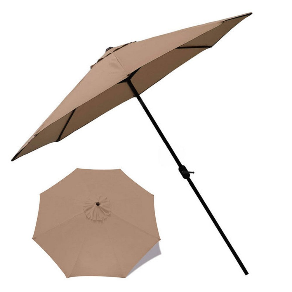 Patio Umbrella Replacement Canopy Cover-Khaki