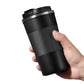 Insulated Stainless Steel Vacuum Double Wall Coffee Tumbler with Screw Lid-Black