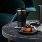 Insulated Stainless Steel Vacuum Double Wall Coffee Tumbler with Screw Lid-Black