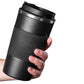 Insulated Stainless Steel Vacuum Double Wall Coffee Tumbler with Screw Lid-Black